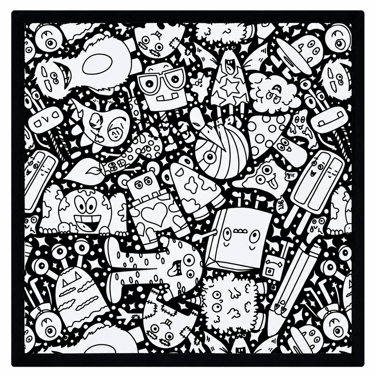 Color Your Vibe Blanket - Monster Madness